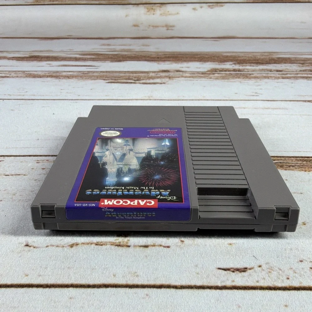 Disney Adventures In The Magic Kingdom (1990, Capcom) Nintendo NES Cart Tested